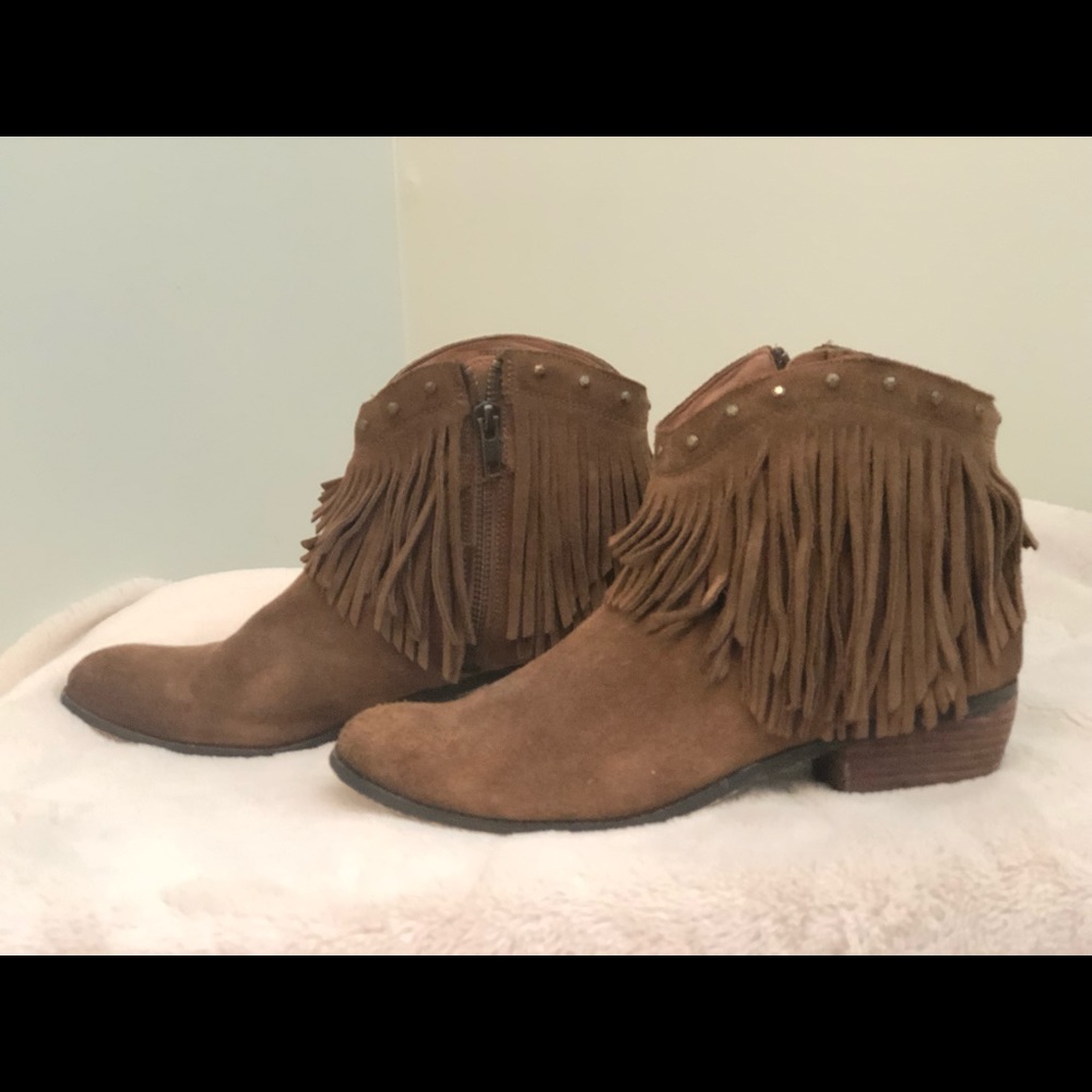 Real leather Minnetonka ankle boots